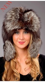 Cappello in volpe argentata - stile russo 